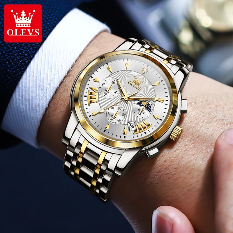 OLEVS Marca de luxo Quartz Watch frete grátis para todo brasil